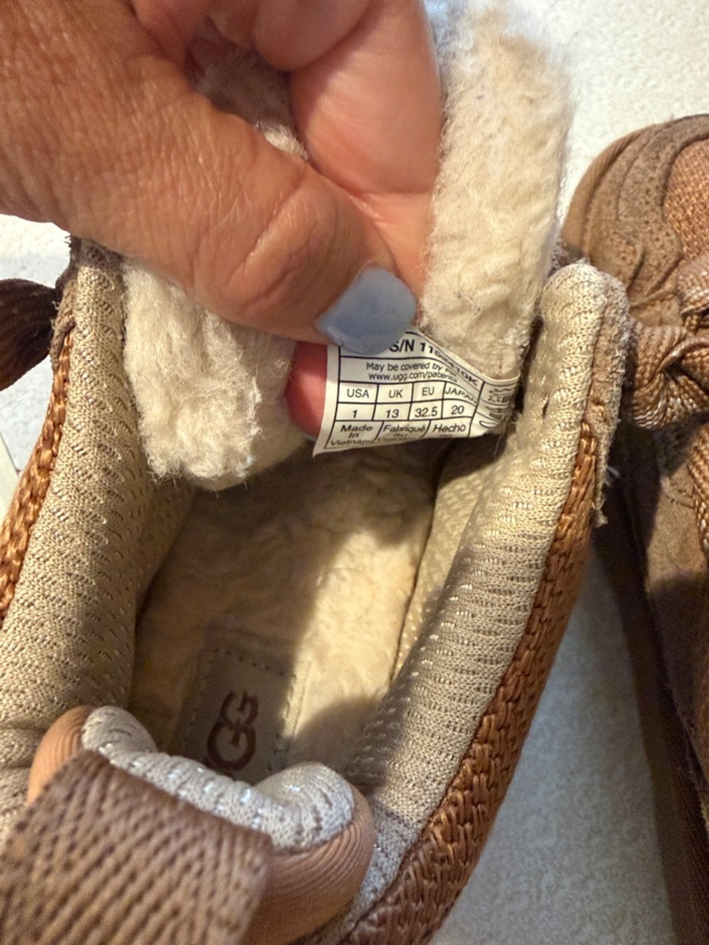 UGG Kids Tan Brown Lace-Up Cozy Boots - Picture 5 of 8